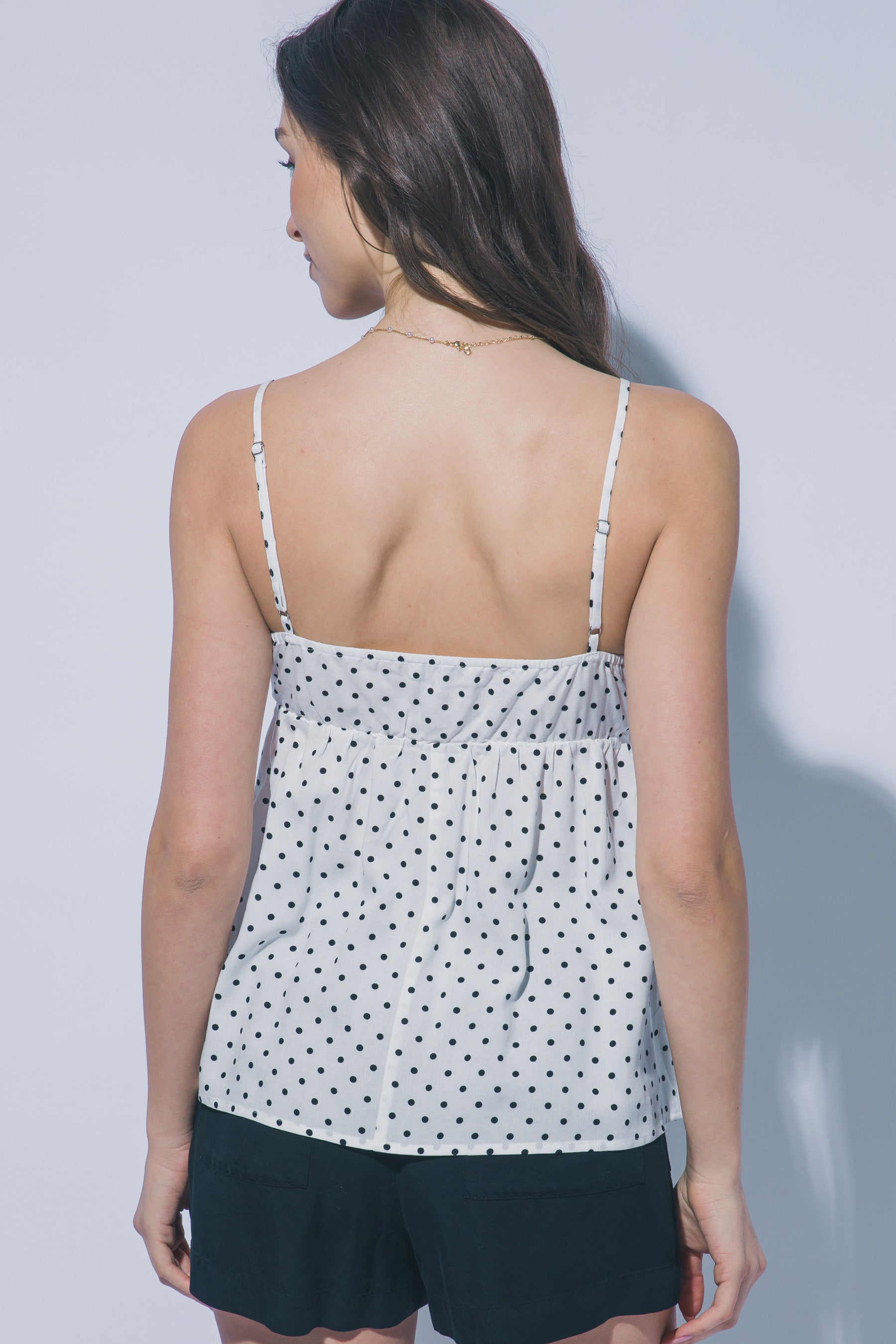 POLKA DOT PRINT CAMI TOP