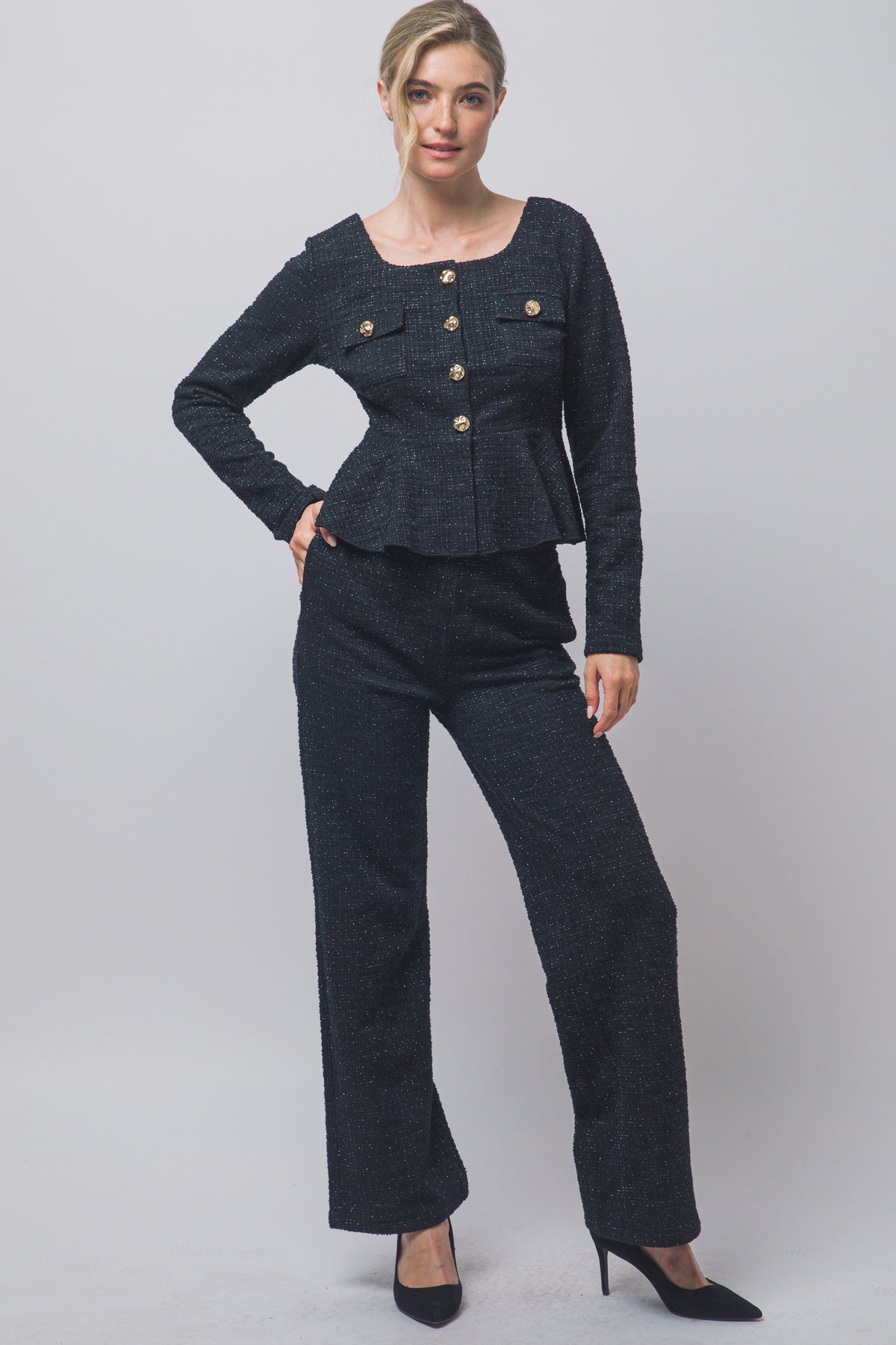 TWO-PIECE TWEED CO-ORD SET