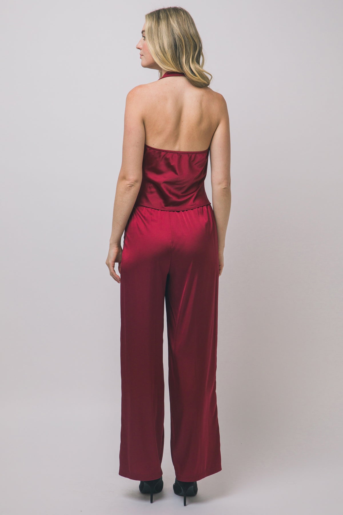TWO PIECE STAIN TOP AND PANTS SET