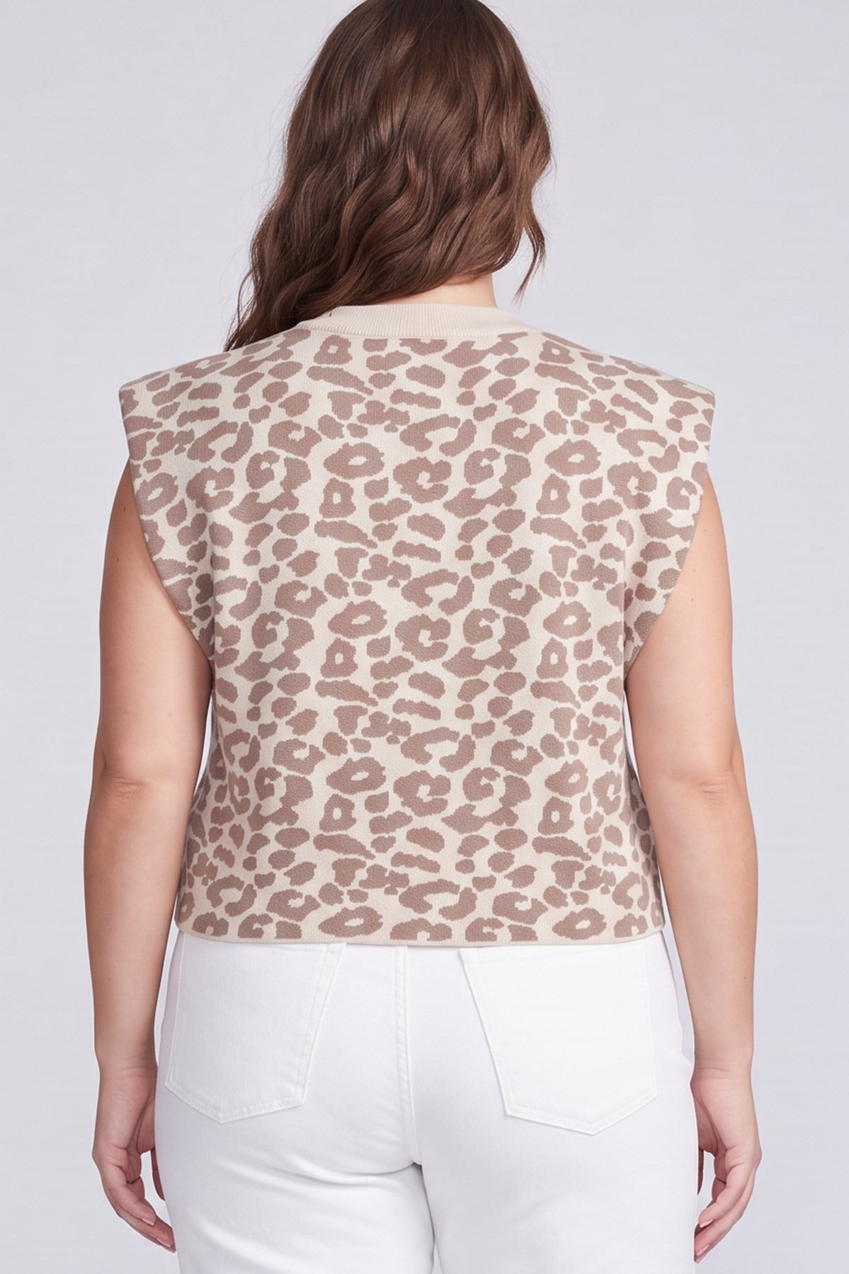 LEOPARD PATTERNED SWEATER TOP