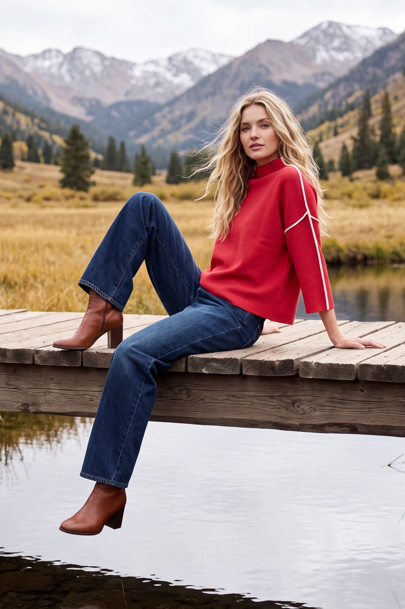 MOCK NECK SWEATER