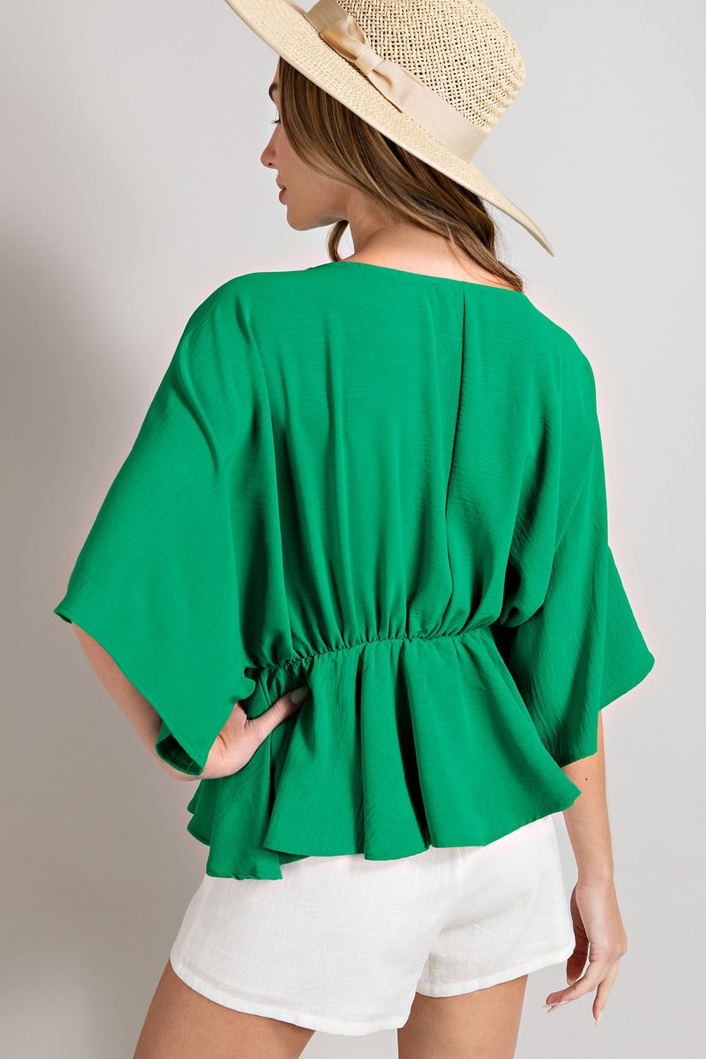 CINCHED WAIST RELAX FIT TOP