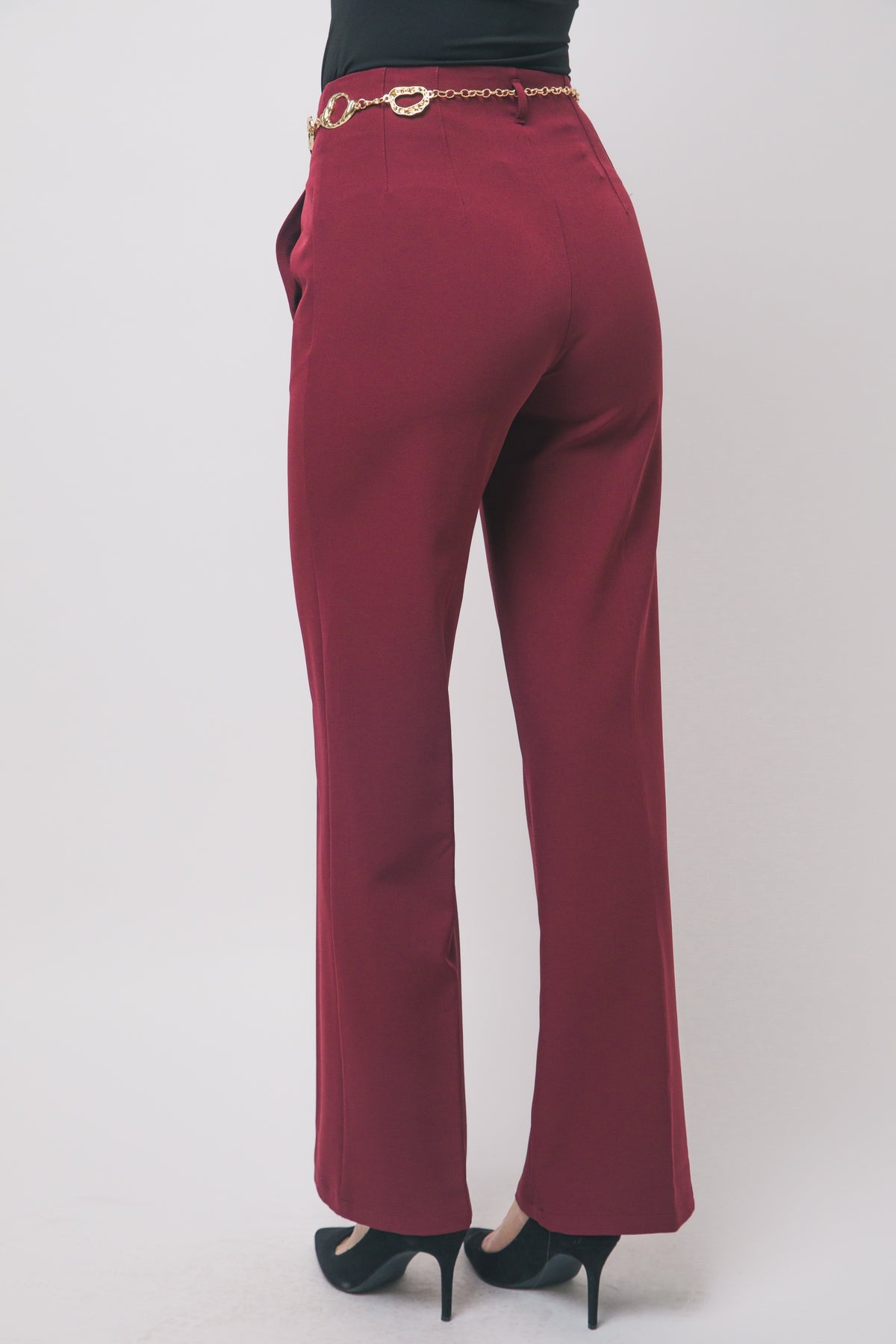 HIGH-RISE TAILORED PANTS
