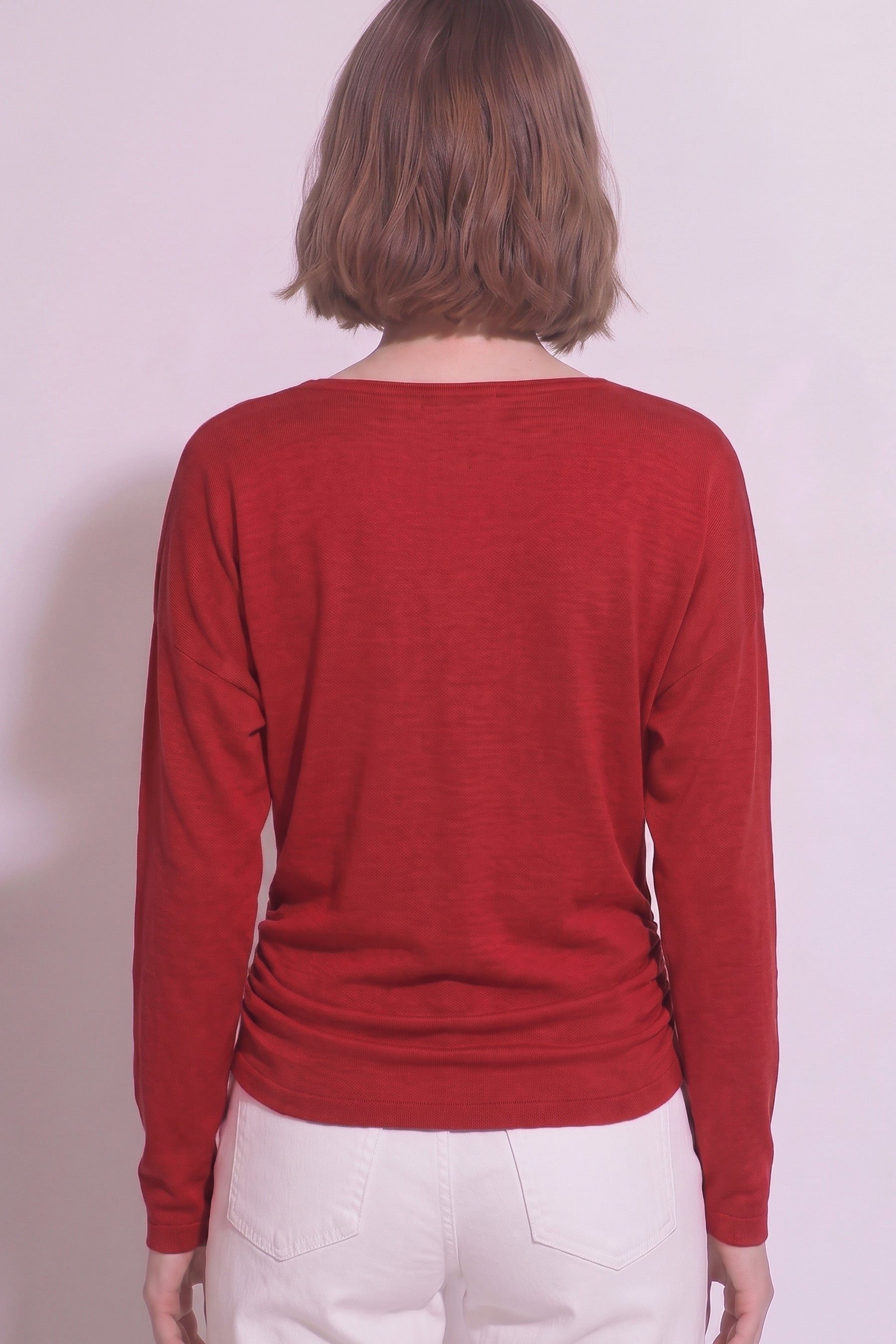 LONG SLEEVE KNIT TOP