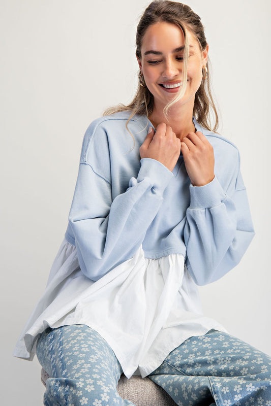 WOMENS OVERSIZED SWEATSHIRT TOP