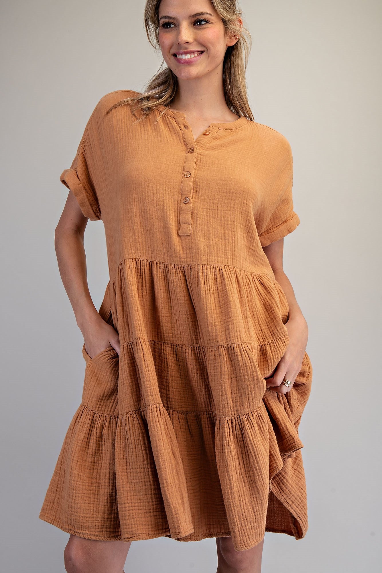 STRIPED BUTTON DOWN VEST