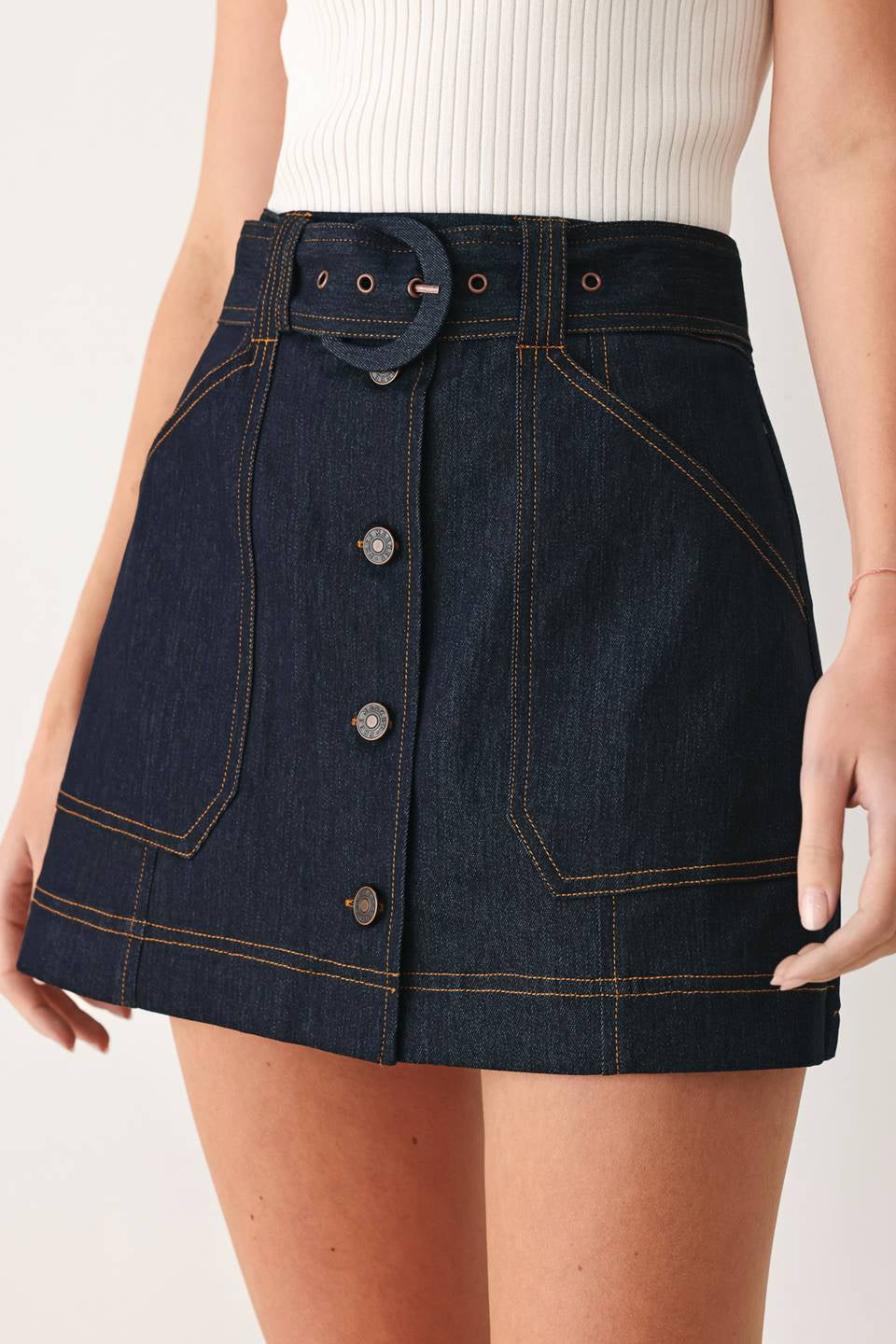 DENIM SKORT