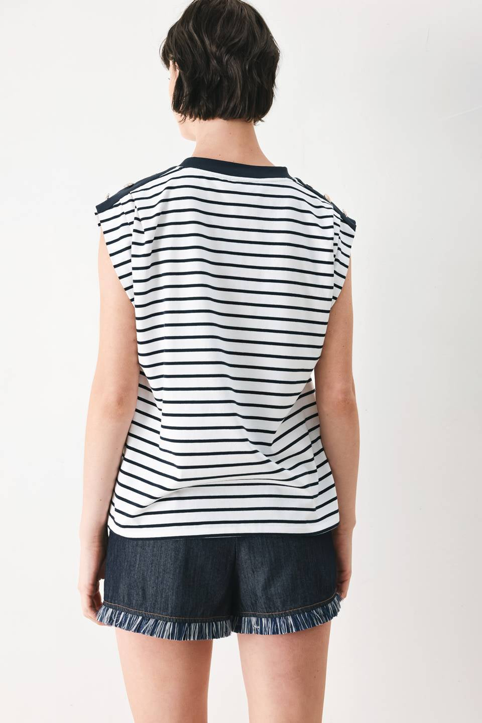 STRIPED KNIT TOP