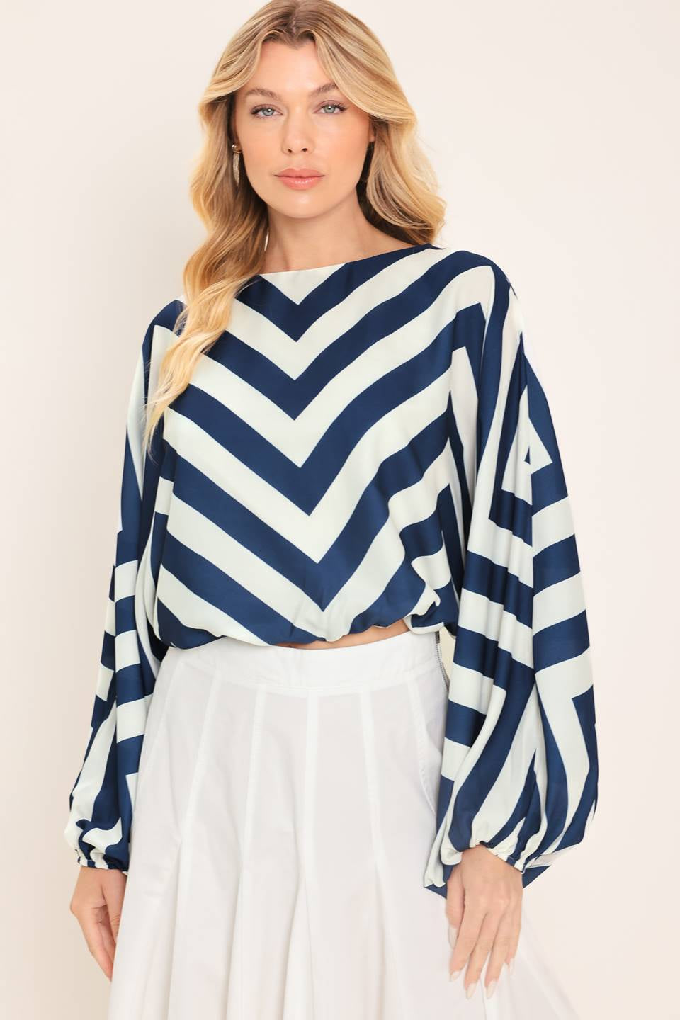 PRINTED WOVEN TOP
