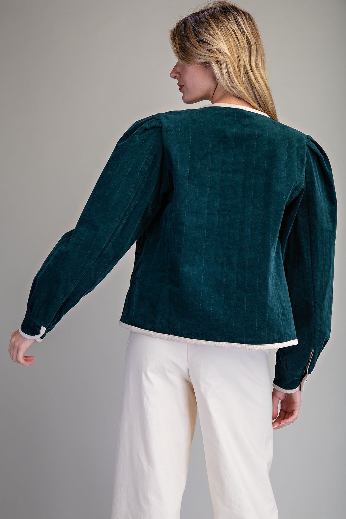 SOFT WASHED BUTTON DOWN JACKET