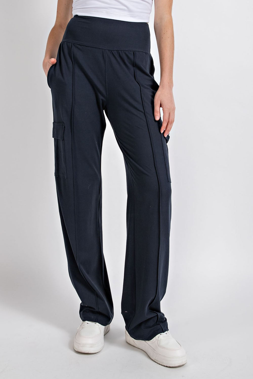 PLUS - BUTTER SOFT HIGH WAIST CARGO PANTS