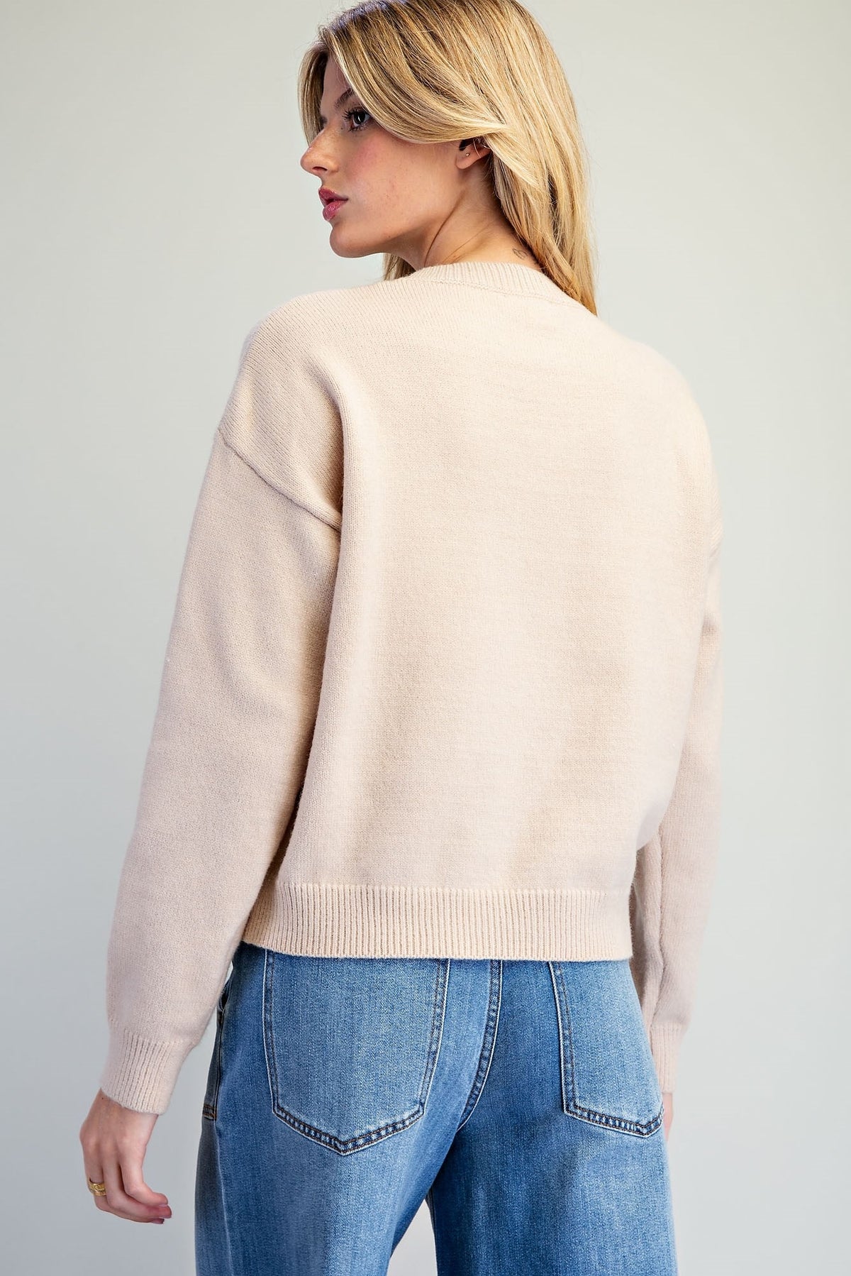 DOG LONG SLEEVE KNIT SWEATER