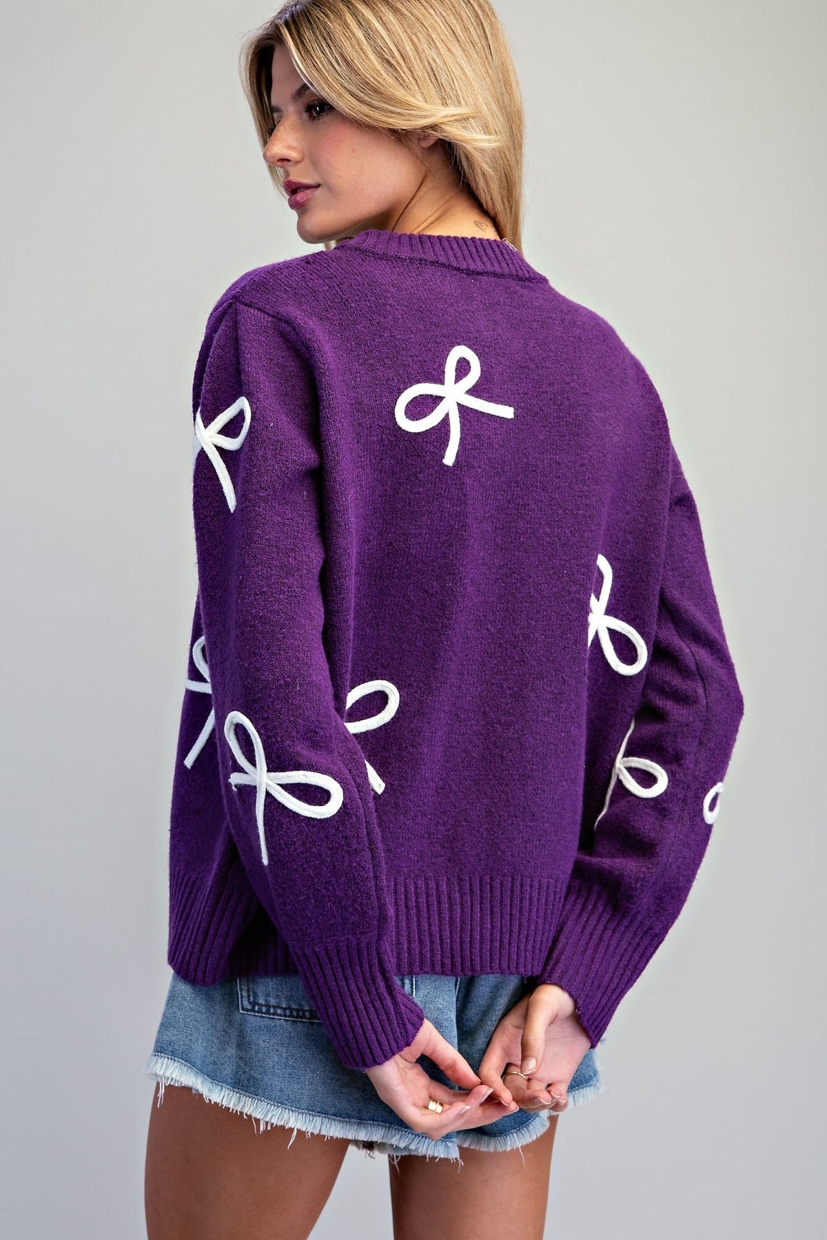 BOWN BUTTON DOWN CARDIGAN