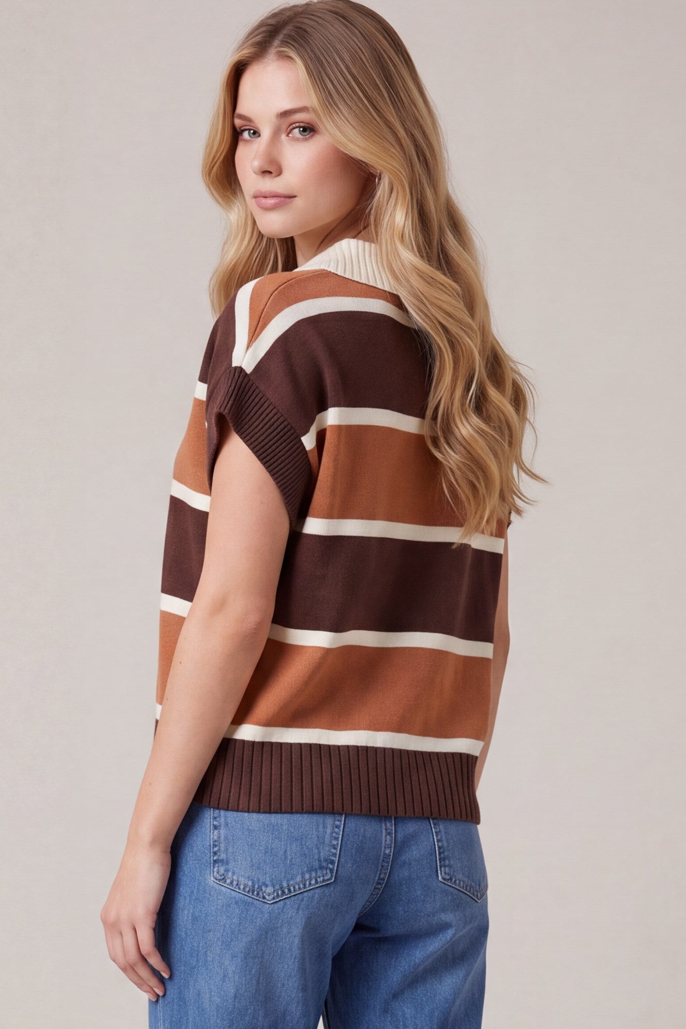 STRIPED SWEATER TOP