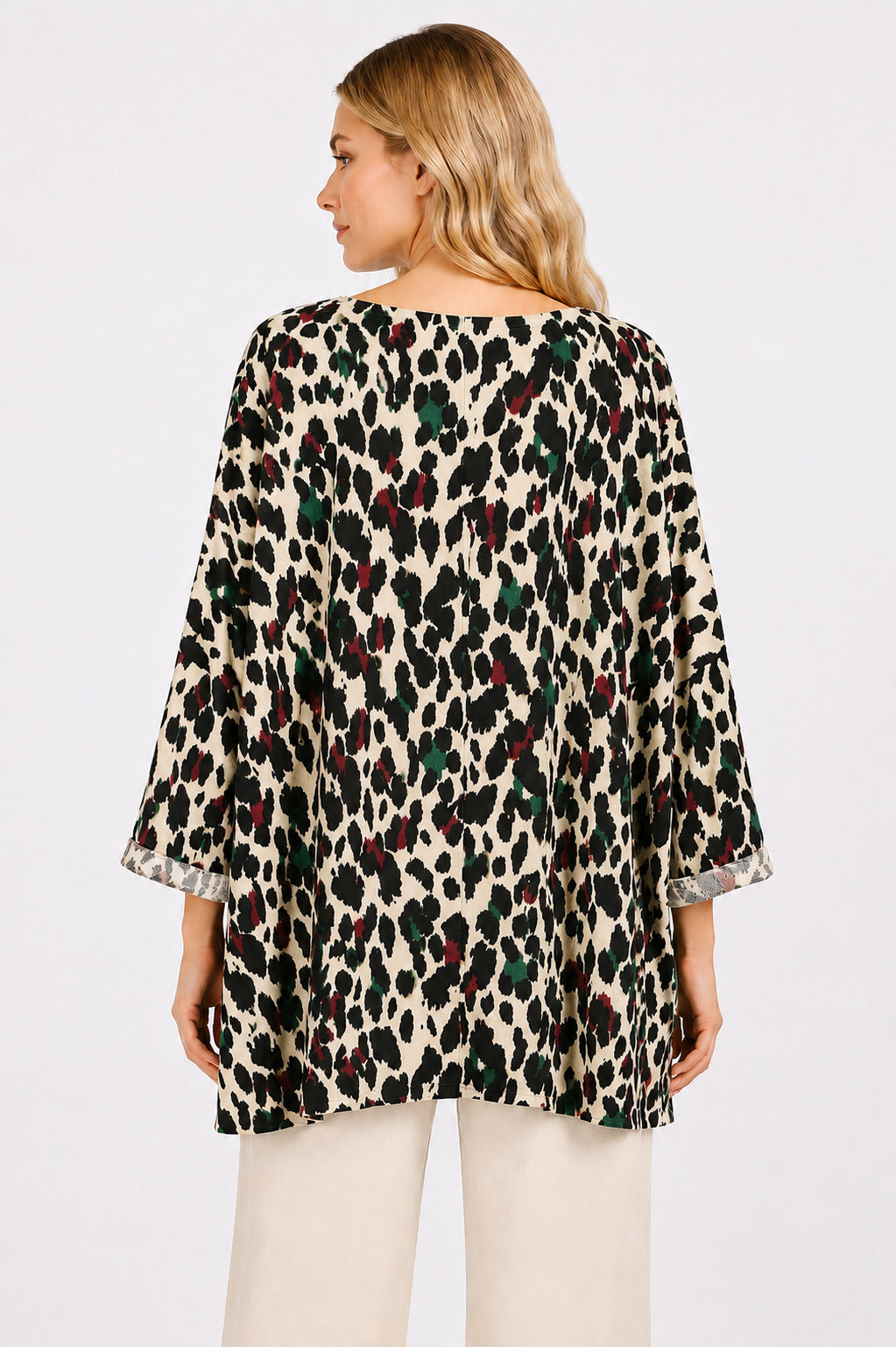 ANIMAL PRINT OVERSIZED TOP