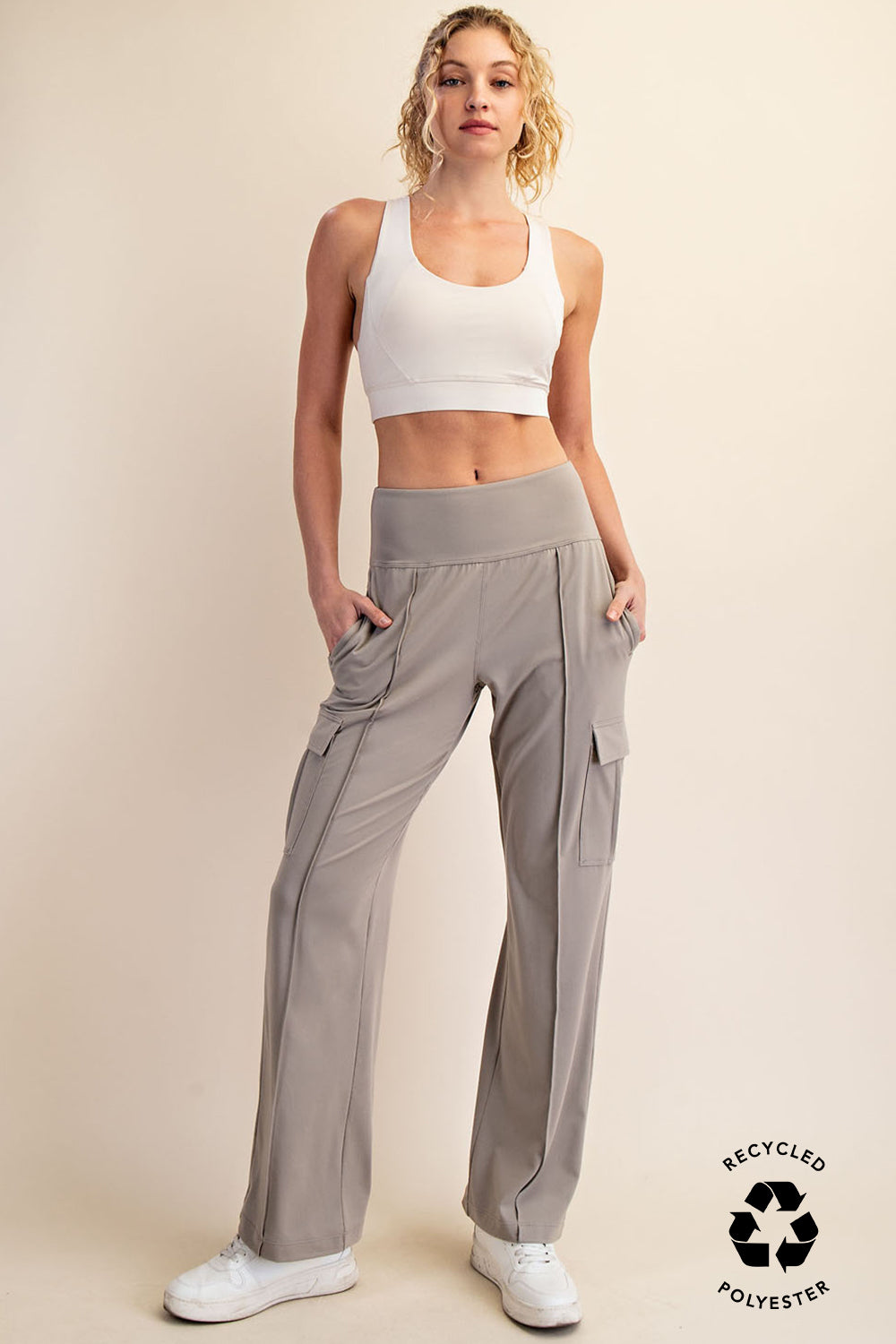 PLUS - BUTTER SOFT HIGH WAIST CARGO PANTS