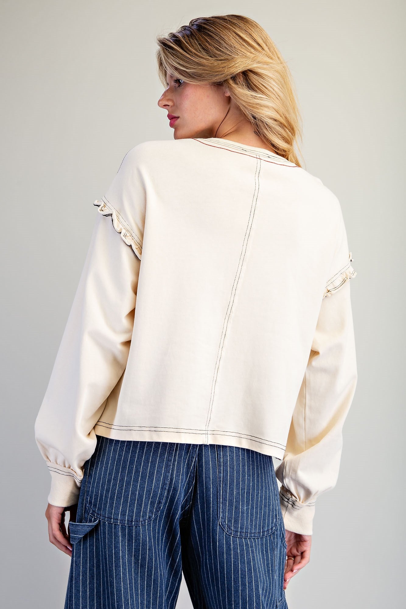 SOFT WASHED LONG SLEEVE TOP